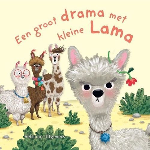 veltman uitgevers kartonboek een groot drama met kleine lama