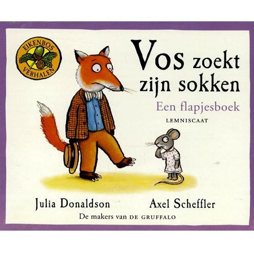 uitgeverij lemniscaat flapjesboek vos zoekt zijn sokken 
