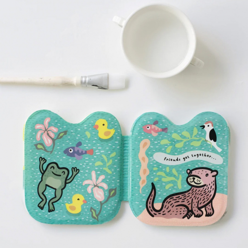 wee gallery badboekje colour me - frog and friends