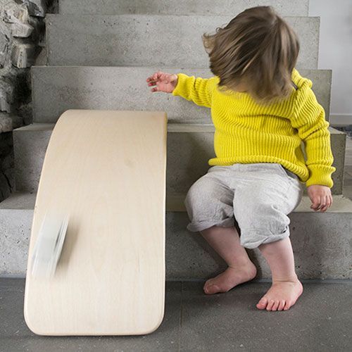 wobbel original rainbow met vilt - framboos