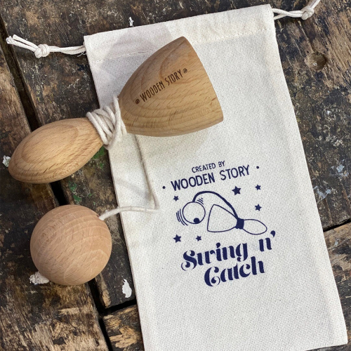 wooden story balvanger swing n' catch