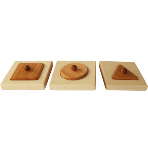 wooden story vormpuzzel - 3st