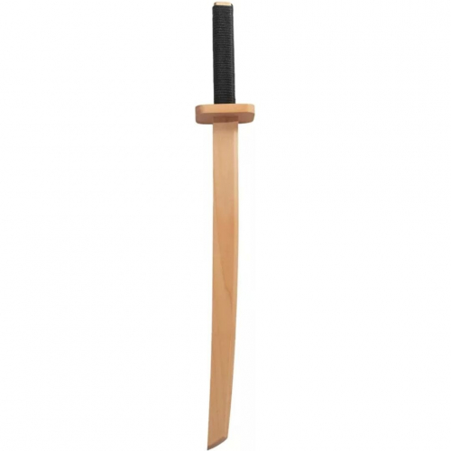 woodsy samurai zwaard met zwart gevest - 58,5 cm