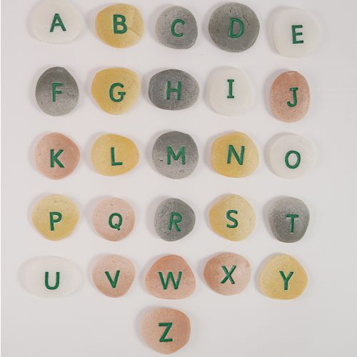 yellow door alfabetstenen hoofdletters - 26st