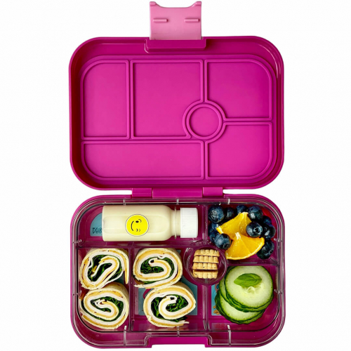 yumbox original broodtrommel 6 vakken - malibu purple - mermaid