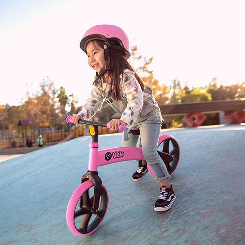 yvolution loopfiets y velo - senior - roze