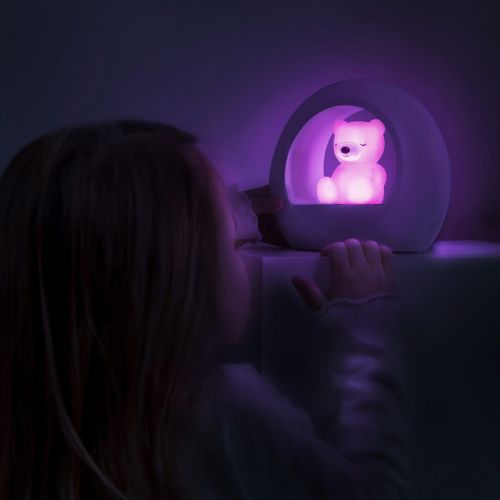 zazu nachtlampje bear billy - purple 