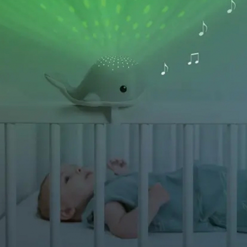 zazu muziekdoos en lichtprojector wally - paars