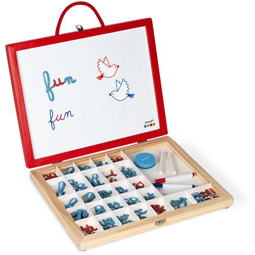 janod magneetkoffer 4-in-1 letters leren