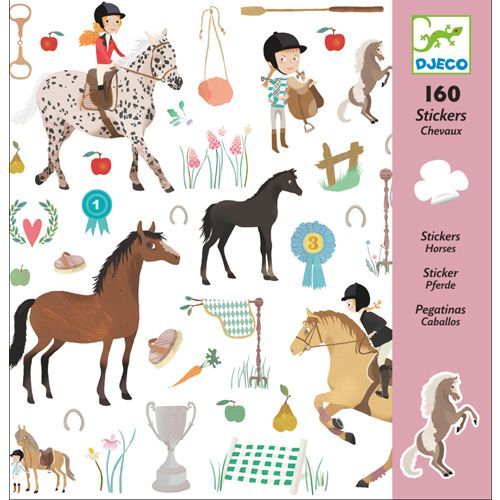 djeco stickers paarden - 160st