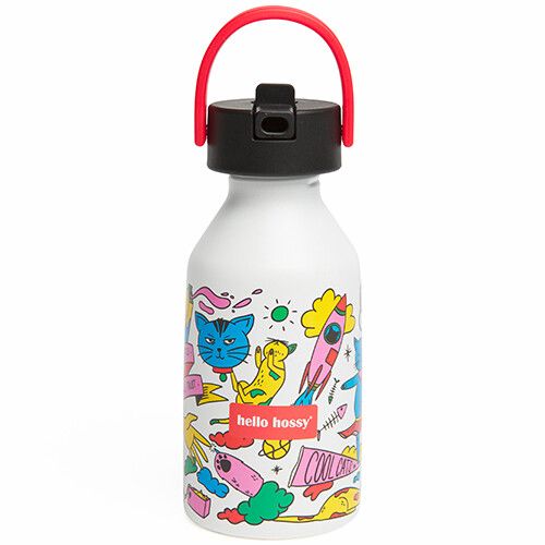 hello hossy rvs drinkfles cats - 470ml