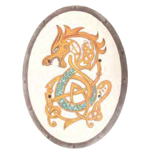 schild cormac met keltische draak - 49 cm