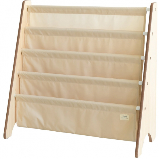 3 sprouts kinderboekenrek beige