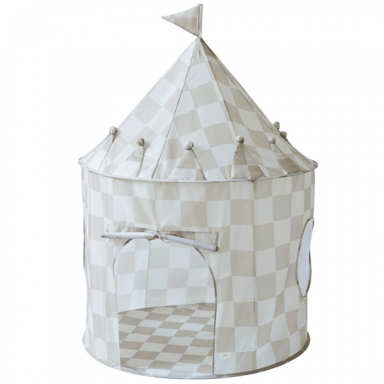 3 sprouts speeltent kasteel checkerboard beige