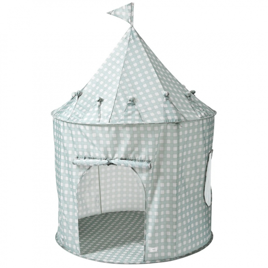 3 sprouts speeltent kasteel gingham blue
