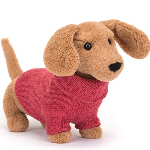 jellycat knuffelteckel roze sweater - 14 cm