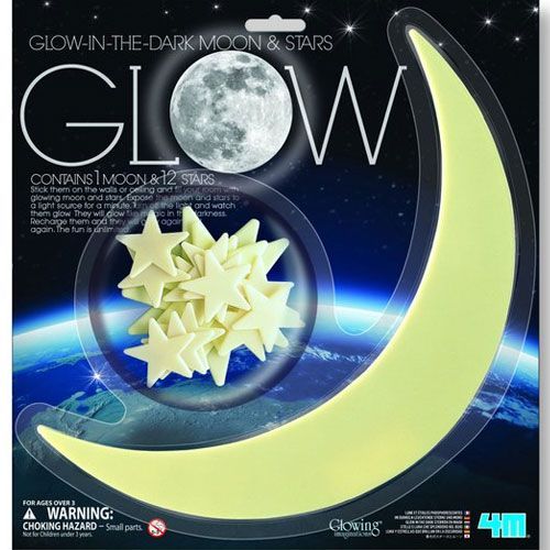 4m glow-in-the-dark maan & sterren