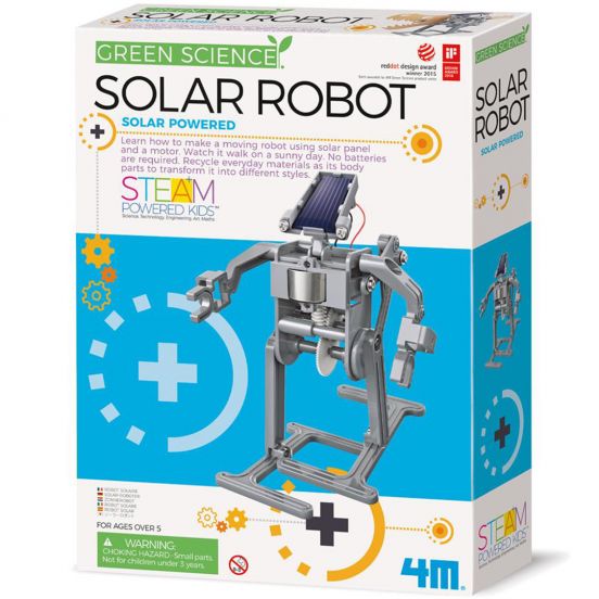 4m bouwset green science - solar robot  