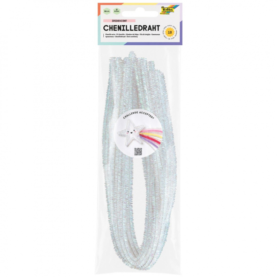 folia chenilledraad iriserend - 10st