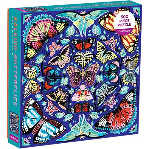mudpuppy puzzel - kaleidoscoop vlinders - 500st