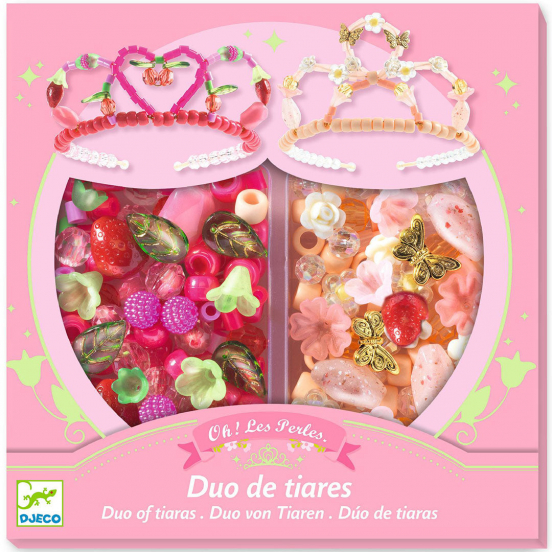 djeco knutselset tiara's - roze