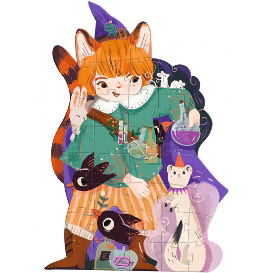 djeco vloerpuzzel pio de magiër - 36st