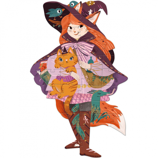 djeco vloerpuzzel lily de heks - 36st