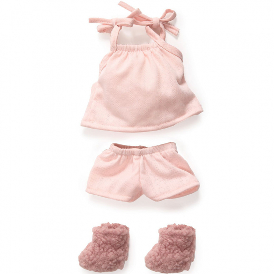 djeco poppenkledingset pomea lovely - lune - 32 cm