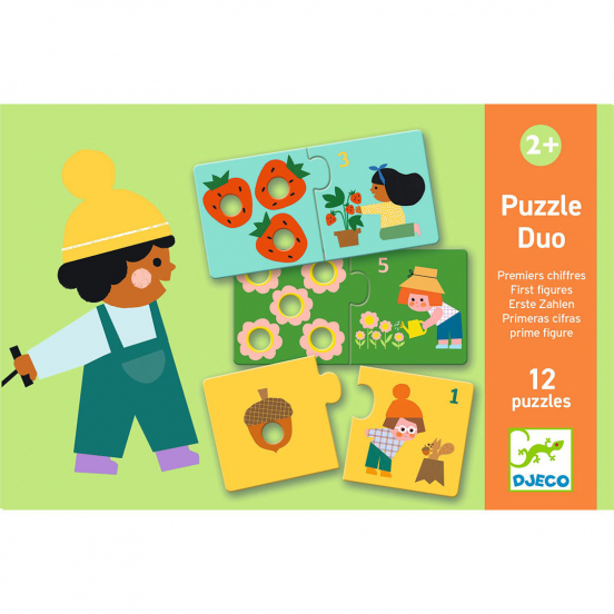 djeco puzzel duo - eerste cijfers - 12x2st