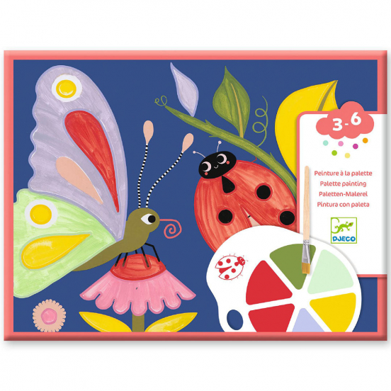 djeco knutselset schilderspalet creepy crawlies