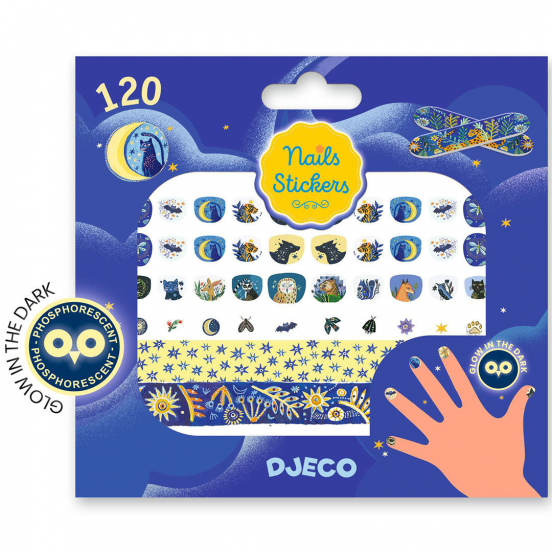 djeco nagelstickers moonlight reflections