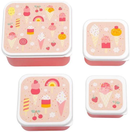 a little lovely company lunchbox set - ijsjes - 4st