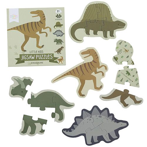 a little lovely company puzzels dinosaurussen - 5st