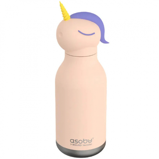 asobu rvs drinkfles bestie - eenhoorn - 460 ml