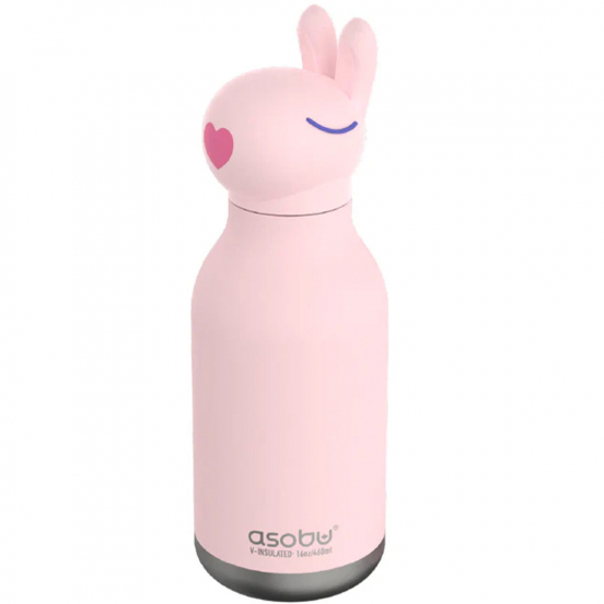asobu rvs drinkfles bestie - konijn - 460 ml