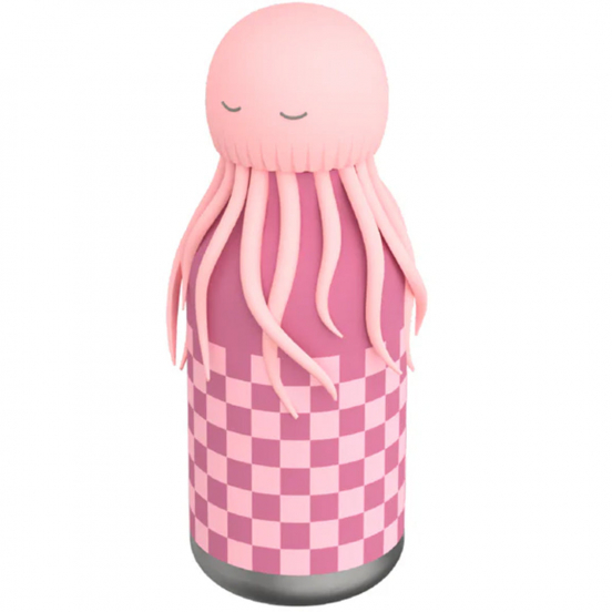 asobu rvs drinkfles bestie - roze kwal - 460 ml