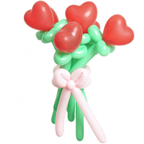 ballonboeket rozen