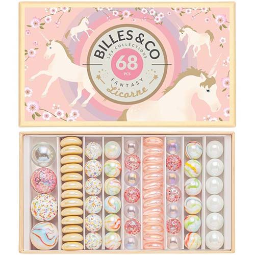 billes & co knikkers box - licorne - 68st