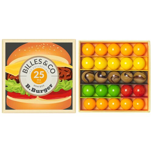billes & co knikkers mini box - b-burger - 25st