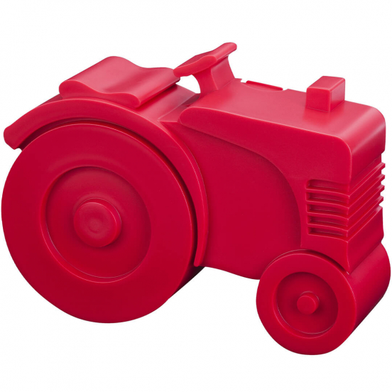 blafre lunchbox silhouet - tractor - rood