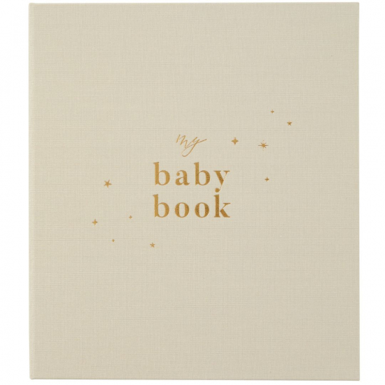 blush and gold invulboek my baby book - pearl