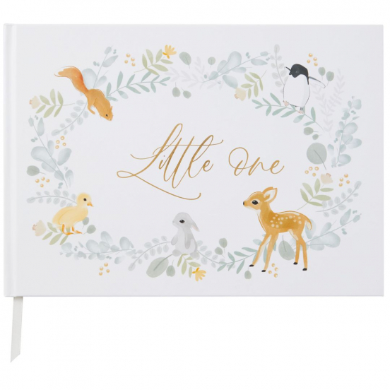 blush and gold invulboek my baby journal - animals