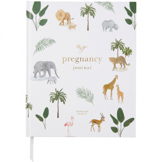 blush and gold invulboek my pregnancy journal - jungle