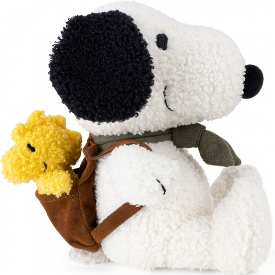 bon ton toys knuffelhond snoopy met rugzak - 20 cm 