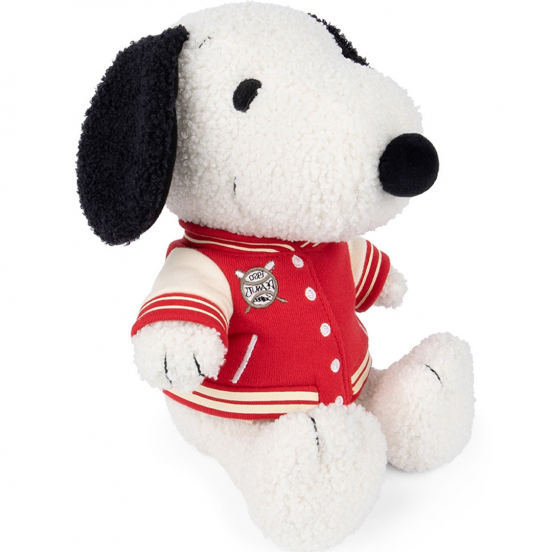 bon ton toys knuffelhond snoopy met sportjas - 25 cm 