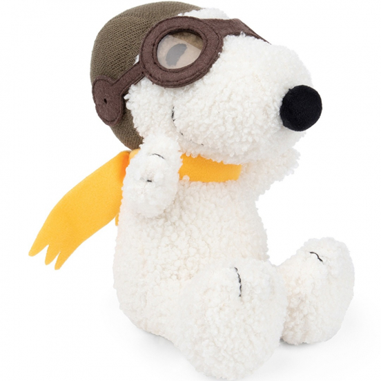 bon ton toys knuffelhond snoopy piloot - 20 cm 