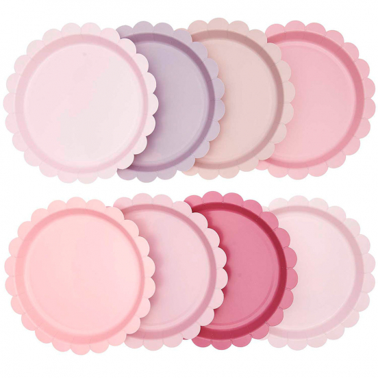 borden roze - 8st
