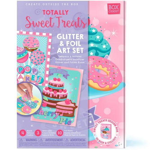 box candiy knutselset folie en glitter - totally sweet treats