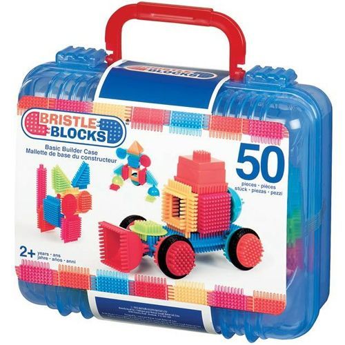 bristle blocks bouwset in koffer - 50st