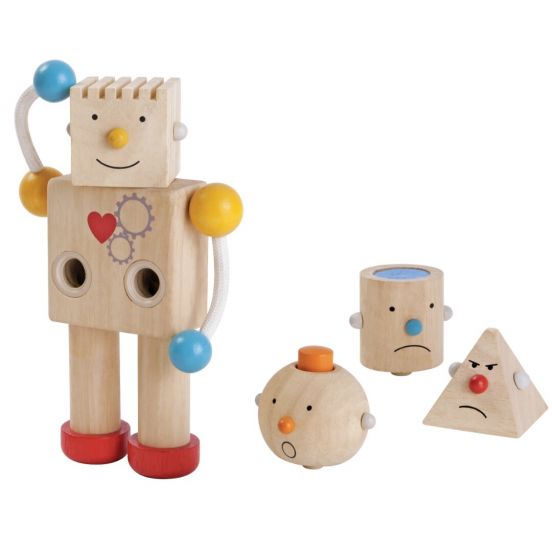plan toys robot bouwen
